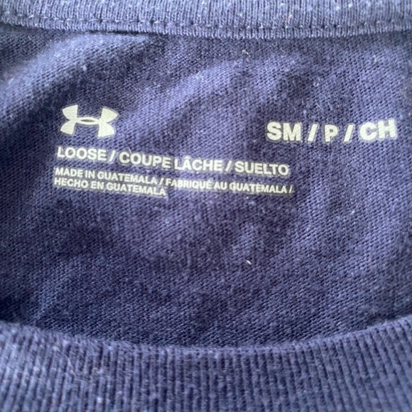 Under Armour Penn State Long Sleeve Shirt Size Small Nittany Lions Navy Logo - Picture 5 of 10